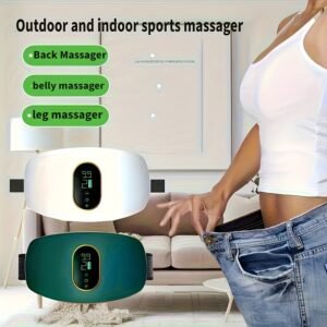 abdominal massager, massage belt, multifunctional home fitness equipment, waist massager, high frequency vibration for calorie burning, fat acceleration, home exercise device, wearable fitness gear, ergonomic design, sweat proof fabric, high quality